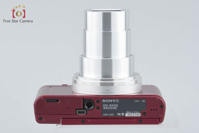 Used: SONY Sony Cyber-shot DSC-WX500 Red Digital Still Camera Multi-Language Support