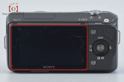 [Used] SONY Sony α NEX-3 Double Lens Kit Black, Low Shutter Count