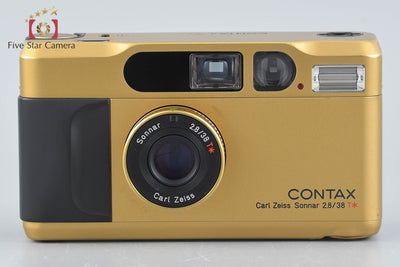 【中古】CONTAX コンタックス T2 ゴールド コンパクトフィルムカメラ データバック付属