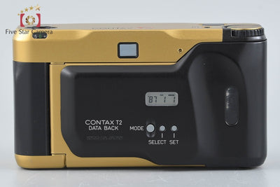 【中古】CONTAX コンタックス T2 ゴールド コンパクトフィルムカメラ データバック付属