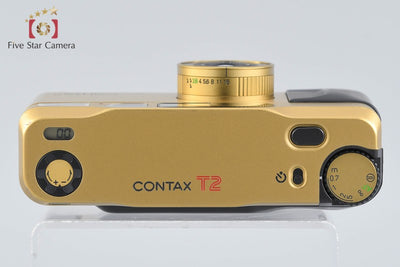 【中古】CONTAX コンタックス T2 ゴールド コンパクトフィルムカメラ データバック付属