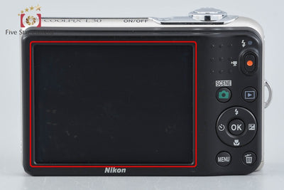 [Used] Nikon COOLPIX L30 Silver Compact Digital Camera