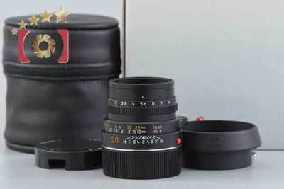 [Used] Leica Summicron-M 50mm f/2 E39 3rd Generation Black with Original Box