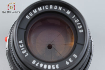 [Used] Leica Summicron-M 50mm f/2 E39 3rd Generation Black with Original Box