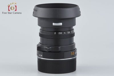 [Used] Leica Summicron-M 50mm f/2 E39 3rd Generation Black with Original Box