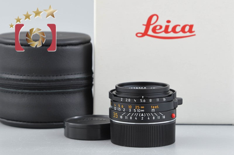 [Used] Leica Summicron-M 35mm f/2 E39 4th Generation 7-element Black with original box