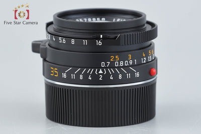[Used] Leica Summicron-M 35mm f/2 E39 4th Generation 7-element Black with original box