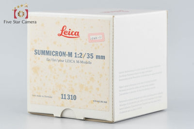 [Used] Leica Summicron-M 35mm f/2 E39 4th Generation 7-element Black with original box