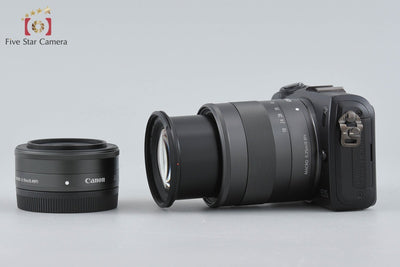 [Used] Canon EOS M Double Lens Kit Black
