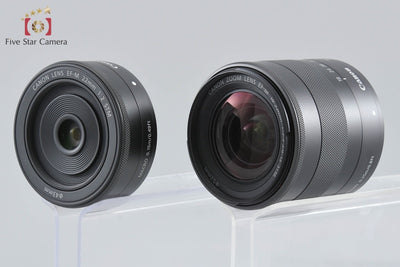 [Used] Canon EOS M Double Lens Kit Black