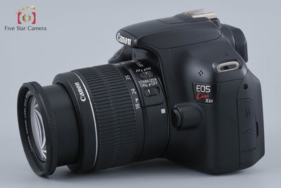 Used: Canon EOS Kiss X50 18-55 Lens Kit Black, Low Shutter Count, With Original Box