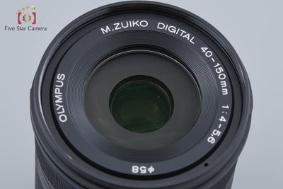 【中古】OLYMPUS オリンパス M.ZUIKO DIGITAL ED 40-150mm f/4-5.6 R ブラック
