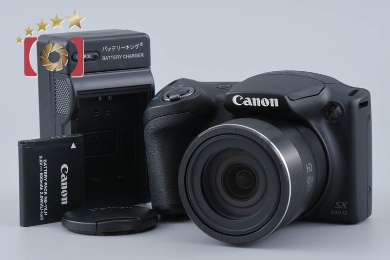 [Used] Canon PowerShot SX430 IS Black Compact Digital Camera