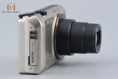 【中古】CASIO カシオ HIGH SPEED EXILIM EX-ZR300 ゴールド コンパクトデジタルカメラ 元箱付き