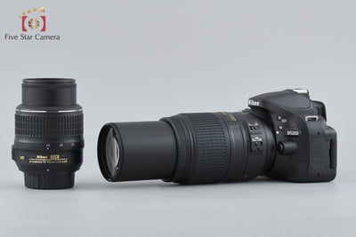 [Used] Nikon D5200 Double Zoom Kit Black, Low Shutter Count
