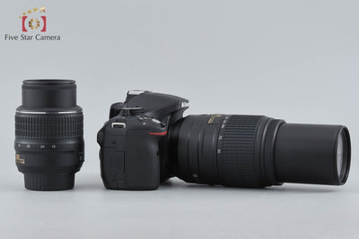 [Used] Nikon D5200 Double Zoom Kit Black, Low Shutter Count