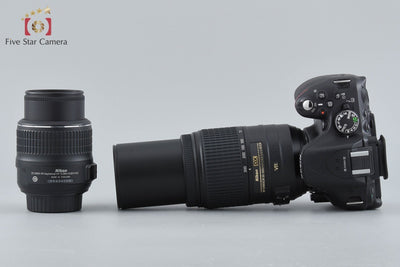 [Used] Nikon D5200 Double Zoom Kit Black, Low Shutter Count