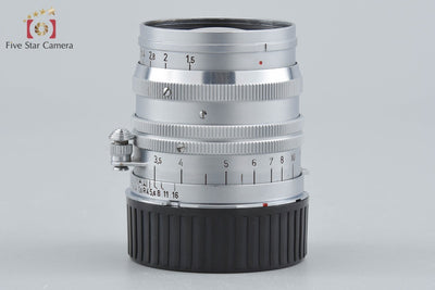 Used: Leica Summarit 50mm f/1.5 L39 Leica Screw Mount