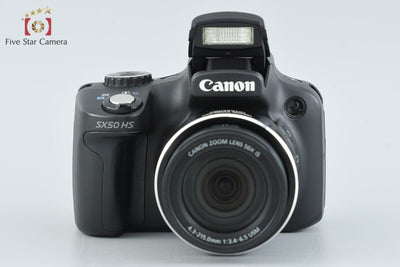 [Used] Canon PowerShot SX50 HS Black Compact Digital Camera with Original Box