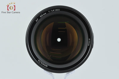 [Used] MINOLTA AF 85mm f/1.4 G