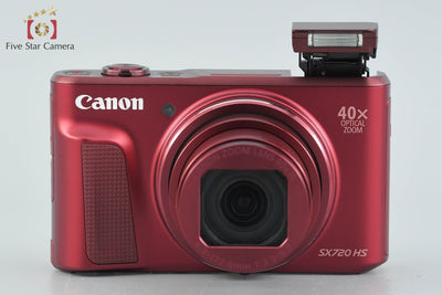[Used] Canon PowerShot SX720 HS Red Compact Digital Camera with Original Box