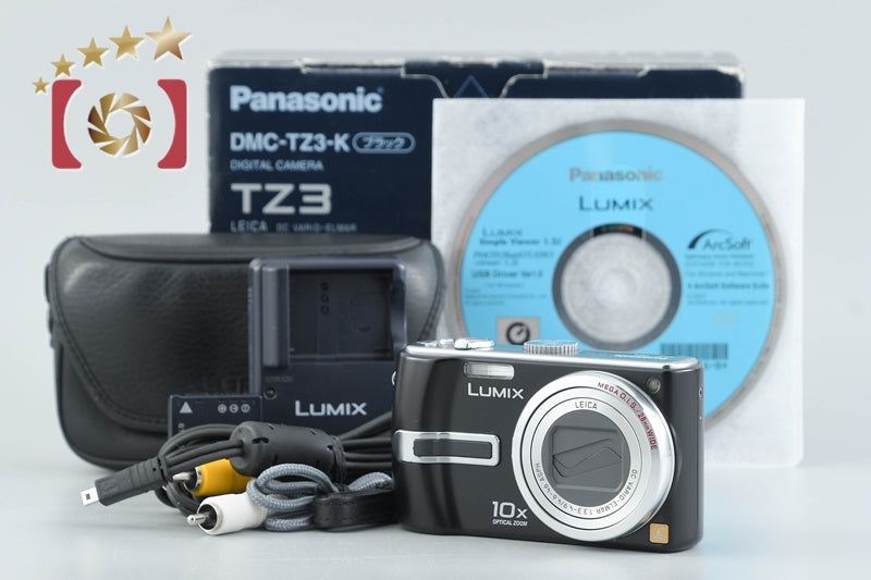 中古】Panasonic パナソニック LUMIX DMC-TZ3 ブラック コンパクト