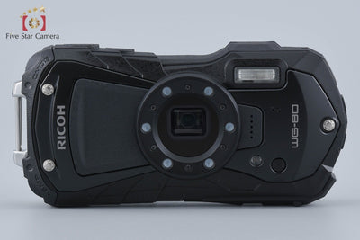 【中古】RICOH リコー PENTAX ペンタックス WG-80 ブラック 防水アクションカメラ シャッター回数僅少