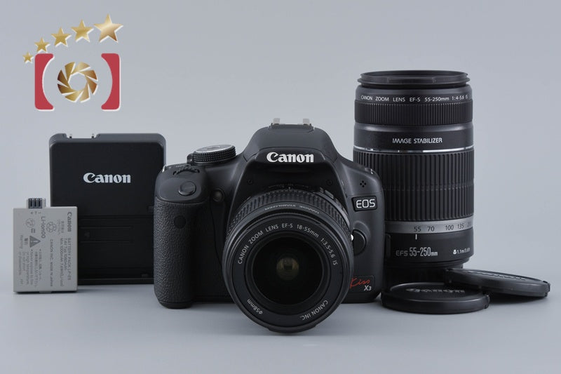 【中古】Canon キヤノン EOS Kiss X5 ダブルズームレンズキット シャッター回数僅少 元箱付き 中古】Canon キヤノン EOS Kiss X5 ダブルズームレンズキット