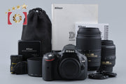 [Used] Nikon D5200 Double Zoom Kit Black