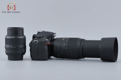 [Used] Nikon D5200 Double Zoom Kit Black