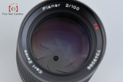 [Used] CONTAX Carl Zeiss Planar 100mm f/2 T* MMJ with original box