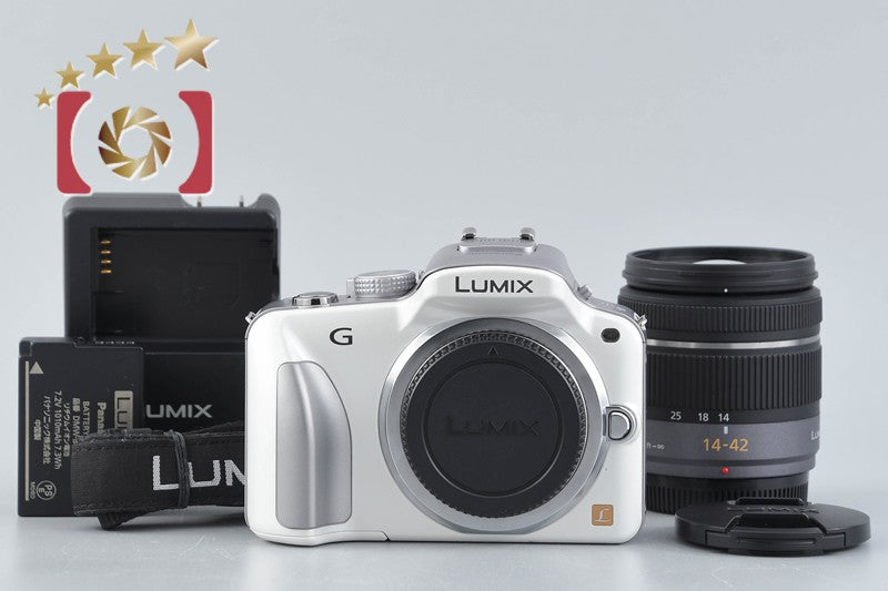 【中古】Panasonic パナソニック LUMIX DMC-GF5X 14-42mm 電動ズームレンズキット シェルホワイト シャッター回数僅少 Panasonic（パナソニック） 【中古】Panasonic LUMIX DMC-GF5X 14-42mm