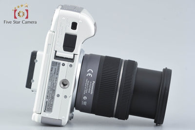 [Used] Panasonic DMC-G3 Shell White + LUMIX G VARIO 14-42mm f/3.5-5.6 ASPH. MEGA O.I.S. H-FS014042 Low Shutter Count