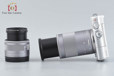 [Used] Canon EOS M100 Double Zoom Lens Kit White