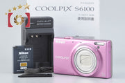 [Used] Nikon COOLPIX S6100 Gloss Pink Compact Digital Camera