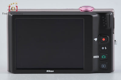 [Used] Nikon COOLPIX S6100 Gloss Pink Compact Digital Camera