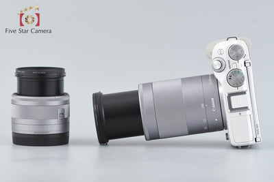 【中古】Canon キヤノン EOS M3 ホワイト ダブルズームキット2