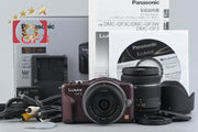 [Used] Panasonic LUMIX DMC-GF3 Sensual Brown Double Lens Kit, Low Shutter Count, With Original Box