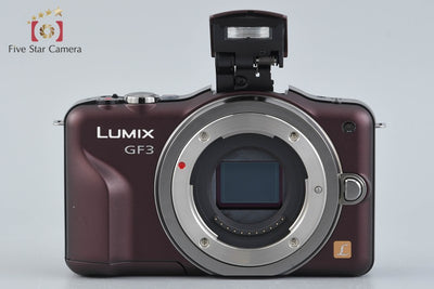 [Used] Panasonic LUMIX DMC-GF3 Sensual Brown Double Lens Kit, Low Shutter Count, With Original Box