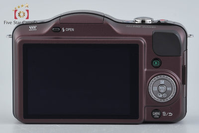 [Used] Panasonic LUMIX DMC-GF3 Sensual Brown Double Lens Kit, Low Shutter Count, With Original Box
