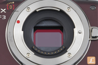 [Used] Panasonic LUMIX DMC-GF3 Sensual Brown Double Lens Kit, Low Shutter Count, With Original Box