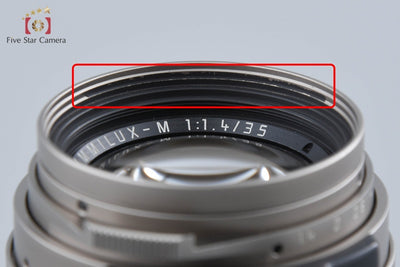 [Used] Leica SUMMILUX-M 35mm f/1.4 Titanium Overhauled in April 2026