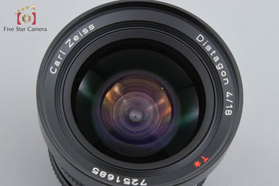 【中古】CONTAX コンタックス Carl Zeiss Distagon 18mm f/4 T* MMJ 元箱付き