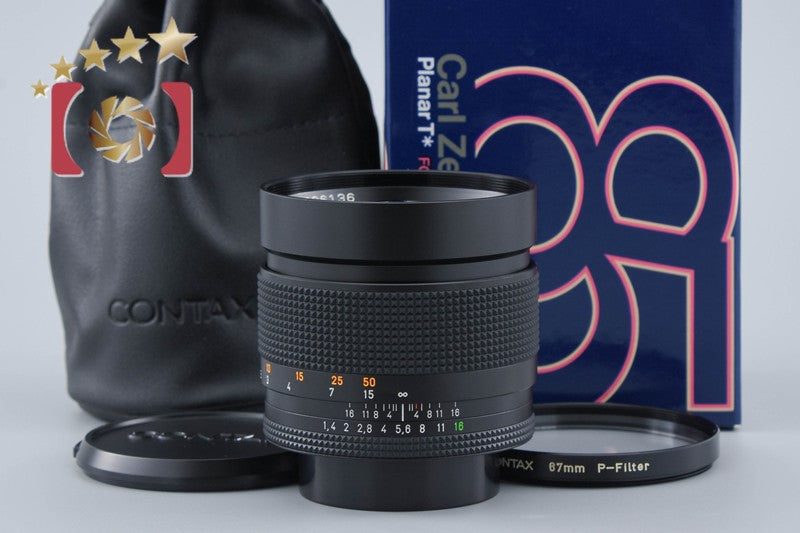 【中古】CONTAX コンタックス Carl Zeiss Planar 85mm f/1.4 T* MMJ 元箱付き