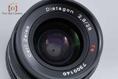 [Used] CONTAX Carl Zeiss Distagon 28mm f/2.8 T* MMJ with original box