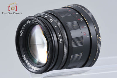 Used] Voigtlander COLOR-HELIAR 75mm f/2.5 MC Black L39 Leica Screw Mount Overhauled April 2026