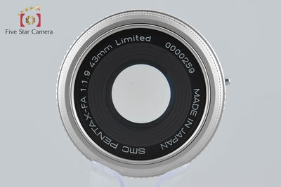 【中古】PENTAX ペンタックス SMC FA 43mm f/1.9 Limited シルバー