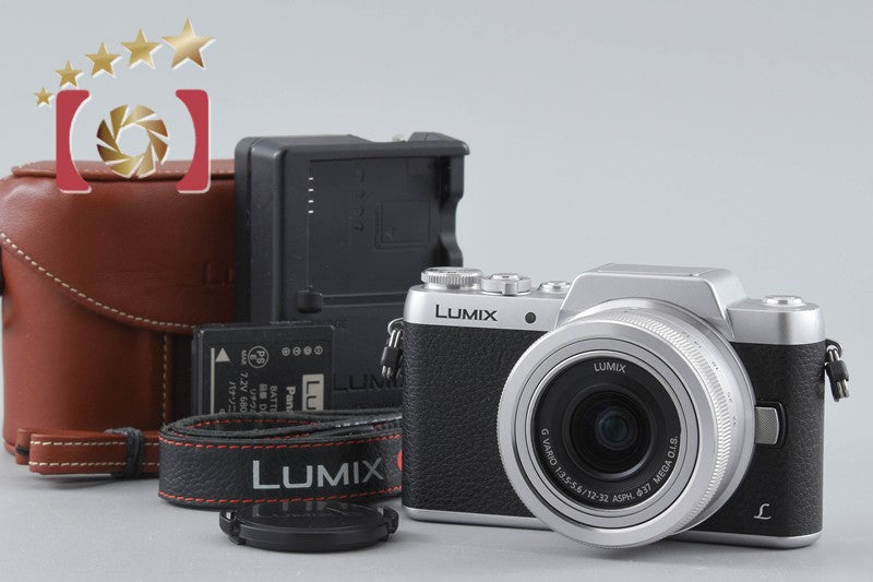 [Used] Panasonic LUMIX DMC-GF7 Silver + LUMIX G VARIO 12-32mm f/3.5-5.6 ASPH. MEGA O.I.S. H-FS12032 Low Shutter Count