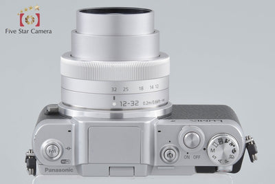【中古】Panasonic パナソニック LUMIX DMC-GF7 シルバー + LUMIX G VARIO 12-32mm f/3.5-5.6 ASPH. MEGA O.I.S. H-FS12032 シャッター回数僅少