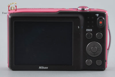 Used: Nikon COOLPIX S3300 Strawberry Pink Compact Digital Camera